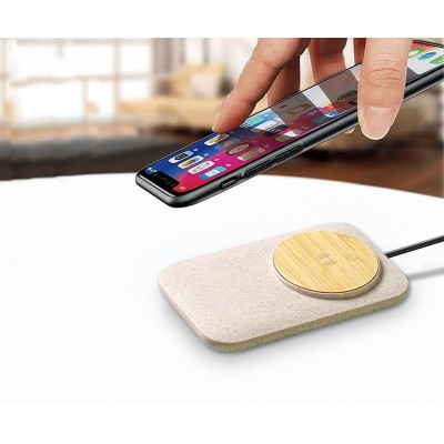 eco-friendly wireless charging station 2020 mobile Charger 5w Fast Charging rotating charger Mobile Phone Wireless Charger